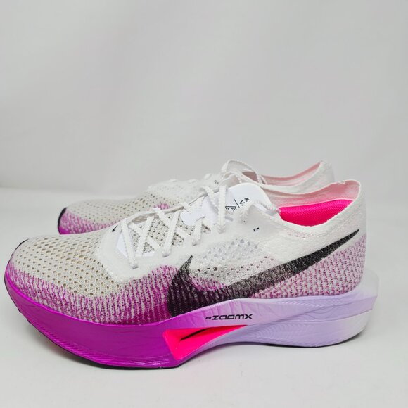 Nike ZoomX Vaporfly Next% 3 Men's Size 10 White Lot Purple Shoes DV4129-104 - Picture 7 of 8